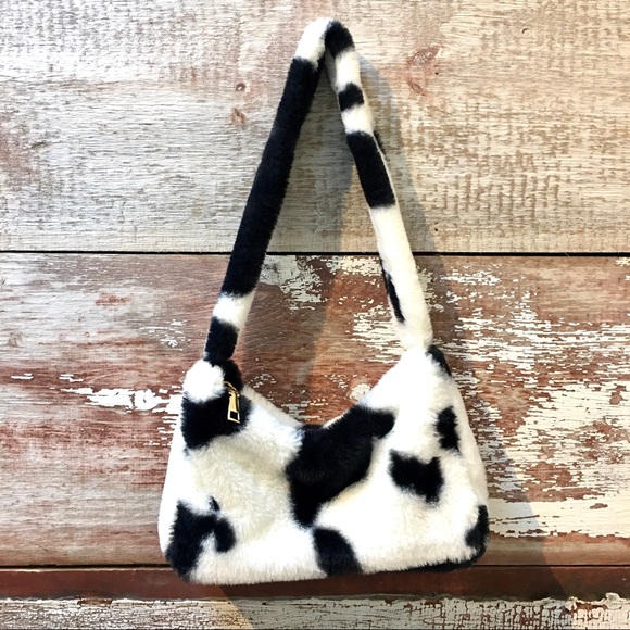 Handbags - Cow print baguette bag